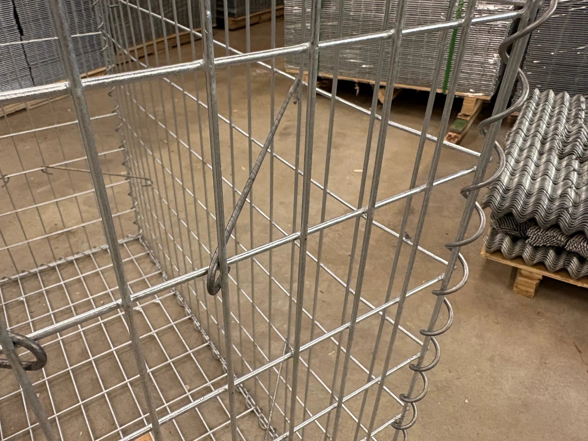 Gabion 100 x 100 x 50 cm - galvaniserad gabionkorg 4 mm